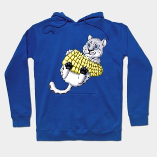 Corn on the Cub - Snow Leopard Hoodie